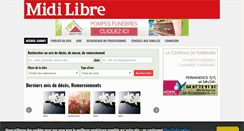 Desktop Screenshot of carnet.midilibre.fr