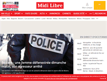Tablet Screenshot of midilibre.fr